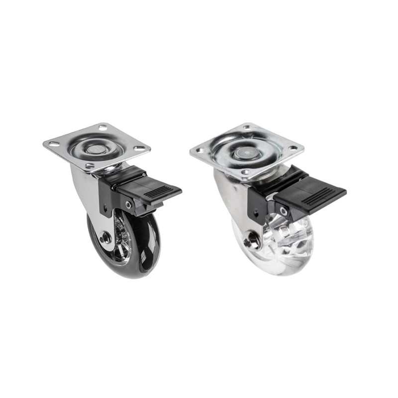 GTV Kółko meblowe Brazylia czarne – małe czarne kółko do mebli.