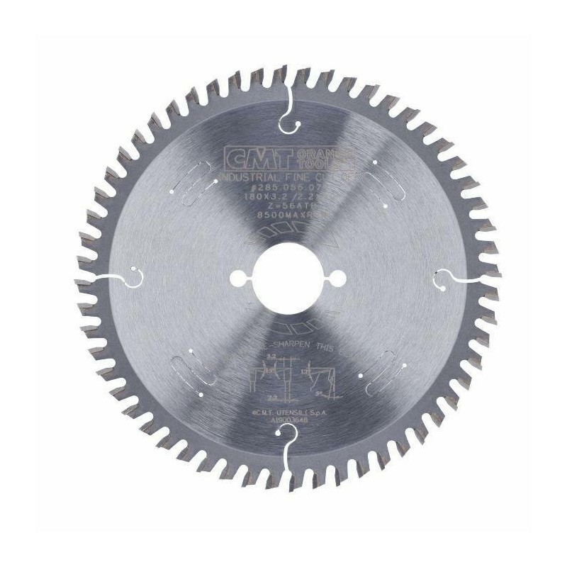 CMT Piła HM D180 F30 Z56N K32/22 – tarcza HM o średnicy 180 mm.