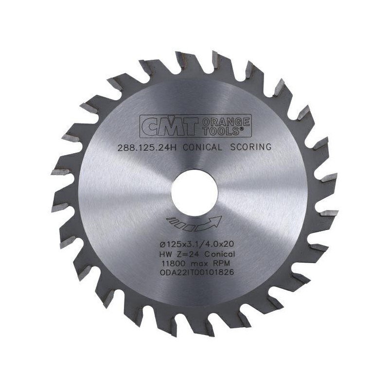 CMT Podcinak Trap HM D125 F20 Z24 K31/40 – podcinak do drewna CMT, średnica 125 mm.