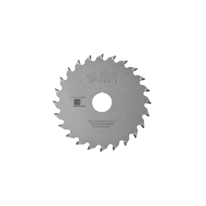 CMT Piła D100 F20 Z24 K P36 28 H40 FP PH – mała piła tarczowa do precyzyjnego cięcia.