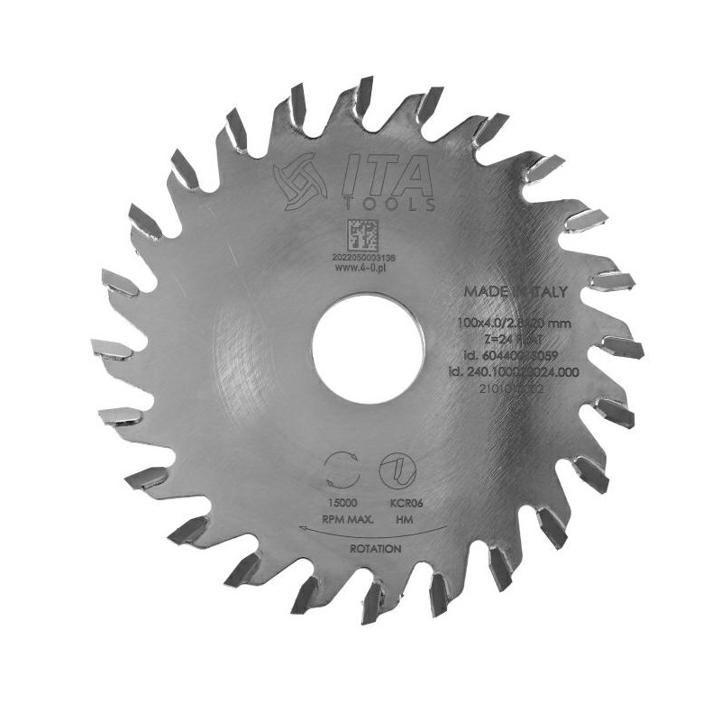 CMT Piła D100 F20 Z24 K P40 28 – mała tarcza piły do cięcia drewna.